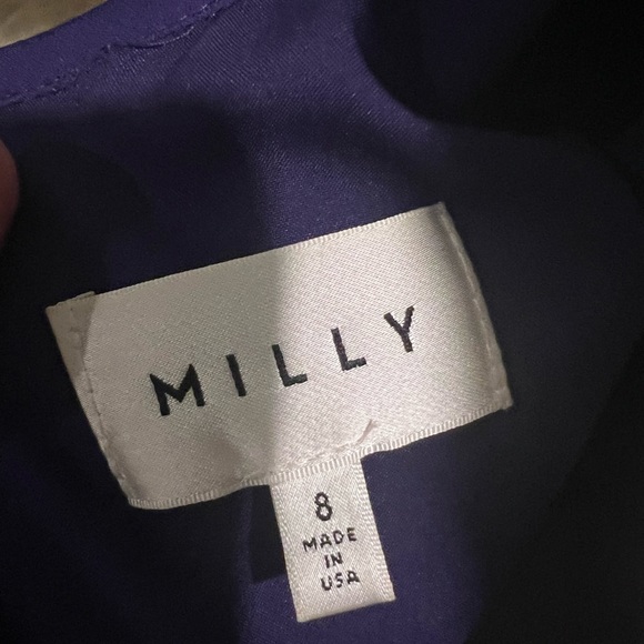 Milly Deep Purple Silk Dress- Stunning on! Size 8 - Picture 3 of 7